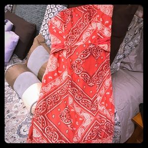 *PRICEDROP* Anthropologie strapless bandana dress